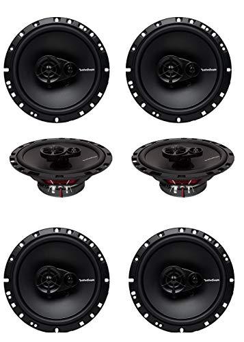 6 Speakers Rockford Fosgate 6.5 Inch 3 Way Car Audio Coaxial Speakers Stereo