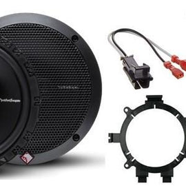 Rockford Fosgate Prime R165X3 Speaker Install Kit for 1999-02 Chevy/GMC Trucks 90W RMS 6.5" 3-Way PRIME Series Coaxial Speakers w/Adapter & Harness for Chevy/GMC Trucks