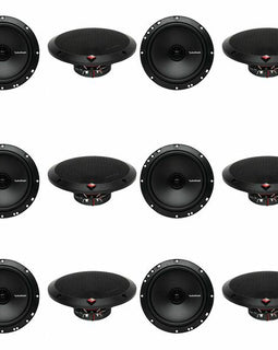 Rockford Fosgate R1675X2 6.75" 90W 2 Way Coaxial Car Stereo Speakers (12 Pack)