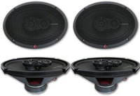 4 x Rockford Fosgate R169X3 6x9 3-Way Car Audio Coaxial Speakers 6" x 9"