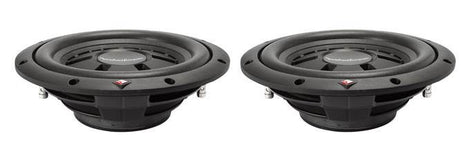 2 Rockford Fosgate R2SD2-10 800w Shallow Mount Subwoofers