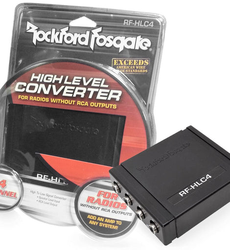 Rockford Fosgate 4 Channel High to Low RCA Level Output Radio Converter