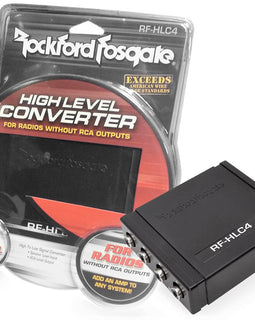 Rockford Fosgate 4 Channel High to Low RCA Level Output Radio Converter