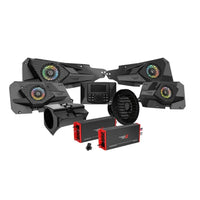 Cerwin Vega RPMRZRKM42 2014+ RZR XP 4DR 710W Complete Audio Kit Dual Amplifiers Media Center Front Rear 6.5” 2-Way Door Speakers 10" Subwoofer