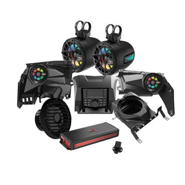 Cerwin Vega RPMX3KD3 2017+ Can Am Maverick X3/X3 Max Complete Speaker Kit with 6 Ch Digital Amplifier 10” Sealed Marine Subwoofer, CMR3 Media Audio Player and 6.5” Tower Speaker System