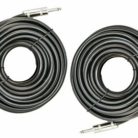2 MK Audio MKQQM6 1/4" to 1/4" 6 FT. True 12 Gauge Wire PA DJ Pro Audio Speaker Cable