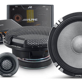 2 Pair Alpine R-Series R2-S652 6.5" 300 Watts Component Car Audio Speaker