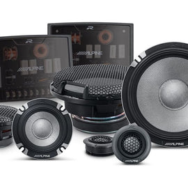 Alpine R-Series R2-S653 3-Way Pro 6.5" Component Car Audio Speaker System