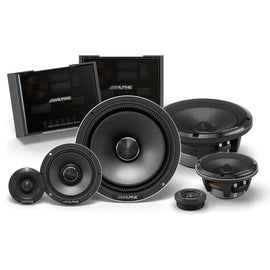 Alpine HDZ-653S 6.5” 3-Way & HDZ-65CS 6.5” 2-Way Slim-fit Component Speaker Set