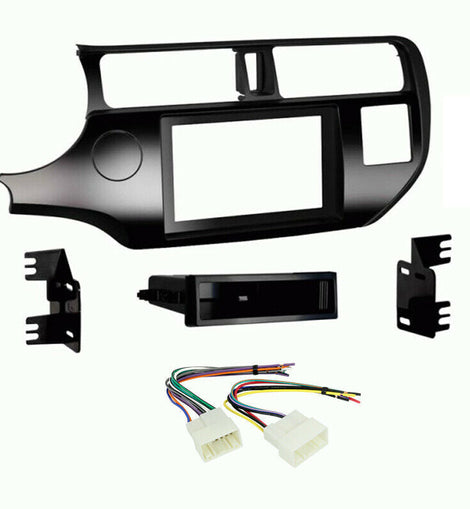 Metra 99-7367HG 70-7304 Single/Double DIN Dash Kit & Harness for Select 2016-2017 Kia Rio Vehicles