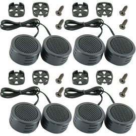 4 Pairs Absolute TW500 500 Watts Car Audio Piezo Super Dome Tweeter