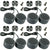 4 Pairs Absolute TW500 500 Watts Car Audio Piezo Super Dome Tweeter