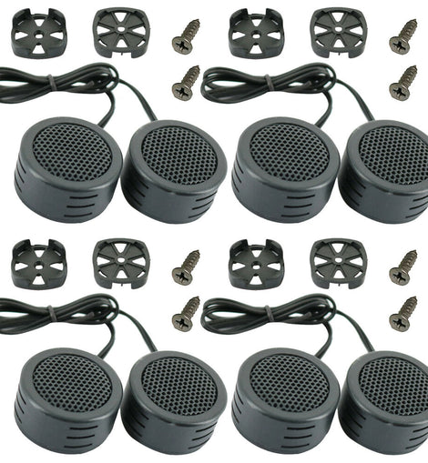 4 Pairs 2000 Watts Car Audio Piezo Super Dome Tweeter