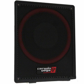 Cerwin Vega VPAS12 600W Max (250W RMS) 12" Under Seat Powered Subwoofer Enclosure Slim Powered Enclosure