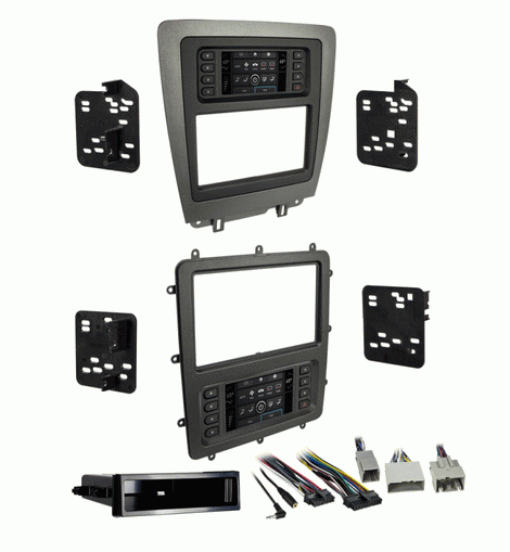 2010-2014 FORD MUSTANG DOUBLE DIN CAR RADIO STEREO DASH KIT TOUCHSCREEN CLIMATE