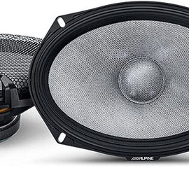 2 Pair Alpine R-Series R2-S69C 6x9" 300 Watts Component Car Audio Speaker