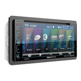 Soundstream VR-65B 6.2" Double-DIN Bluetooth DVD/CD/AM/FM In-Dash Car Stereo