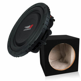 Cerwin-Vega VMAXS124 12″ Dual 4-ohm Subwoofer + 12" Sealed Sub Enclosure Box