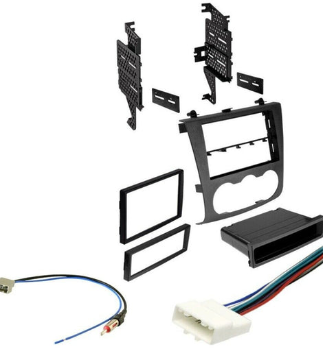 Car Radio Stereo Single Double DIN Dash Kit Harness for 2007-2012 Nissan Altima