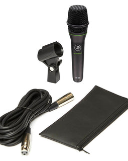 Mackie EM-89D Vocal Live Sound or Studio Recording Dynamic Microphone Cable Clip