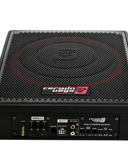 Cerwin Vega VPAS12 600W Max (250W RMS) 12" Under Seat Powered Subwoofer Enclosure Slim Powered Enclosure