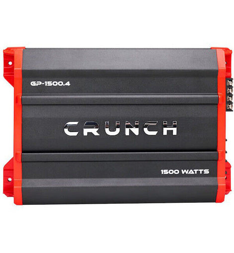 Crunch Ground Pounder GP-1500.4 1500W Max 4 Channel Class AB 1500 Watts Car Amplifier