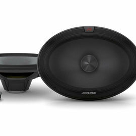 Alpine R-S69C.2 2-Way 600W Peak, 200W RMS R-Series 6x9" Component Speakers