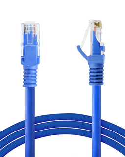 2 American Terminal EPC3100L 100' Cat6a Ethernet Network Patch Cable RJ45 23AWG 600Mhz Solid Copper Wire 3' Blue