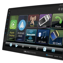 Soundstream VRCPAA-106M 10″ Mechless Headunit w/ Apple CarPlay & Android Auto