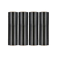 4 Rolls BLACK Hand Pallet Shrink Wrap Plastic Stretch Film 18" Wide 1500SQFt.