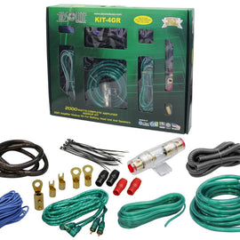 Absolute KIT4GR Complete PRO Marine Auto Car RV 4 Gauge Installation Amp Kit
