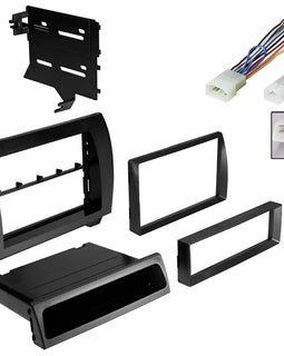 Double DIN or Single DIN Car Stereo Installation Kit Fit 2007-2013 Toyota Tundra