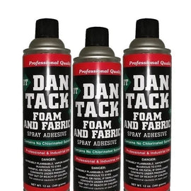 3 Dan Tack 2012 professional quality foam & fabric spray glue adhesive Can 12 oz