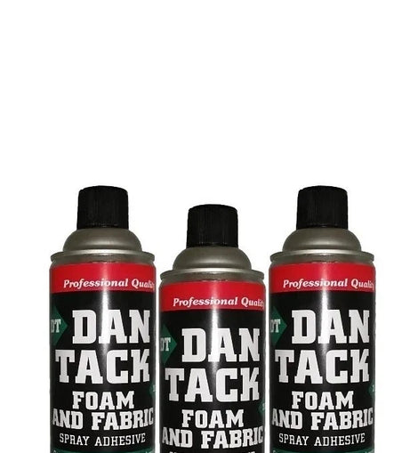3 Dan Tack 2012 professional quality foam & fabric spray glue adhesive Can 12 oz