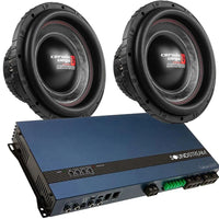 Soundstream RN1-5000D 5000W Bass Amplifier + 2 Cerwin Vega VMAX12D4 2000W Subwoofers