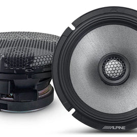 2 Pair Alpine R2-S65 R-Series 6 1/2-inch Coaxial 2-Way Speakers