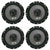 2 Pair Alpine SXE1726S 6.5" 220w 2-Way Car Audio Coaxial Speakers
