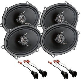 Alpine BBX-F1200 4CH Amplifier + 2 6x8" Speakers Fit 1999-2014 Ford F150