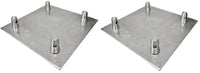 2 BP1414 Universal Aluminum Base Raised Plate 12" x 12" for 12" Square Truss
