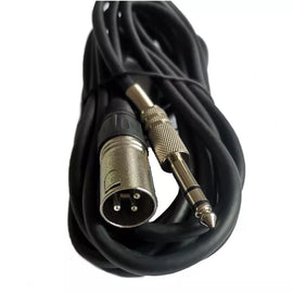 MR DJ CQSXM3 3' Pro PA DJ Karaoke XLR Male to 1/4" TRS Stereo Male Plug Audio Balanced Microphone Cable