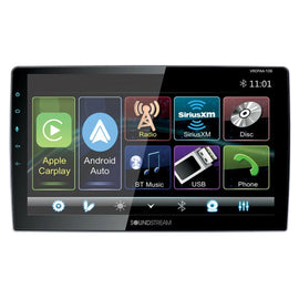 Soundstream VRCPAA-106MW 10.6" HD Touchscreen Display 2-DIN Digital Multimedia Video Receiver with Wireless Apple CarPlay