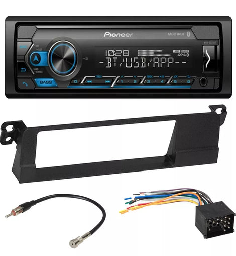 Pioneer MVH-S322BT Car Stereo Single Din Kit Fit  1999-2006 BMW M3 3 Series