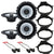2 Pair Alpine SXE1726S 6.5" Speakers Compatible 2006-13 GM Vehicles CAR Truck Front & Rear Door
