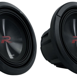 2 Alpine R2-W8D4 8" R Series 1,000 Watt Car Audio Subwoofer, 4 Ohm, Dual VC Sub