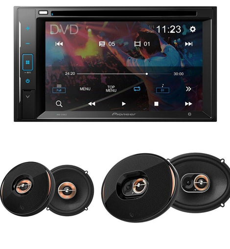 Pioneer AVH-240EX Double DIN DVD + Infinity Kappa 62ix 6.5