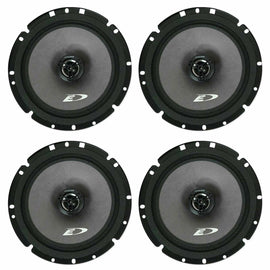 Alpine SXE 1726S 2 Way 6.5" 2006-13 GM CAR Truck Front & Rear Door Speakers & Install Kits