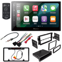 Pioneer DMH-1800NEX 6.8" Double DIN Multimedia Receiver + Kit Fit 07-13 Chevy Silverado