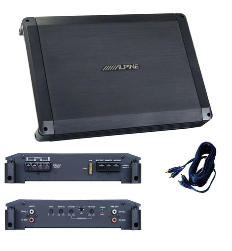 Alpine BBX-T600 600W Max 2-ohm 2 Channel Class A/B Amplifier + Absolute RCA17 17' RCA