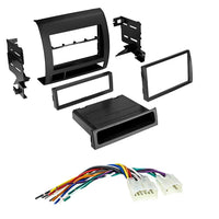 Black Car Stereo Radio Dash Kit Wire Harness Fit some 2005-2011 Toyota Tacoma