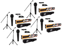 4 Peavey PV MSP1 Complete Microphone with Stand Kit XLR Cable Included